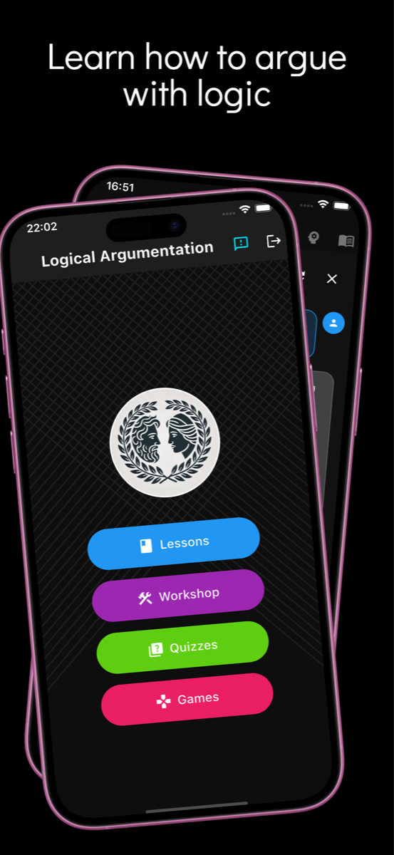 Fallacy identification exercise with interactive drag-and-drop interface